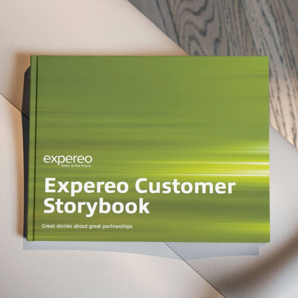 Expereo customer story book front cover