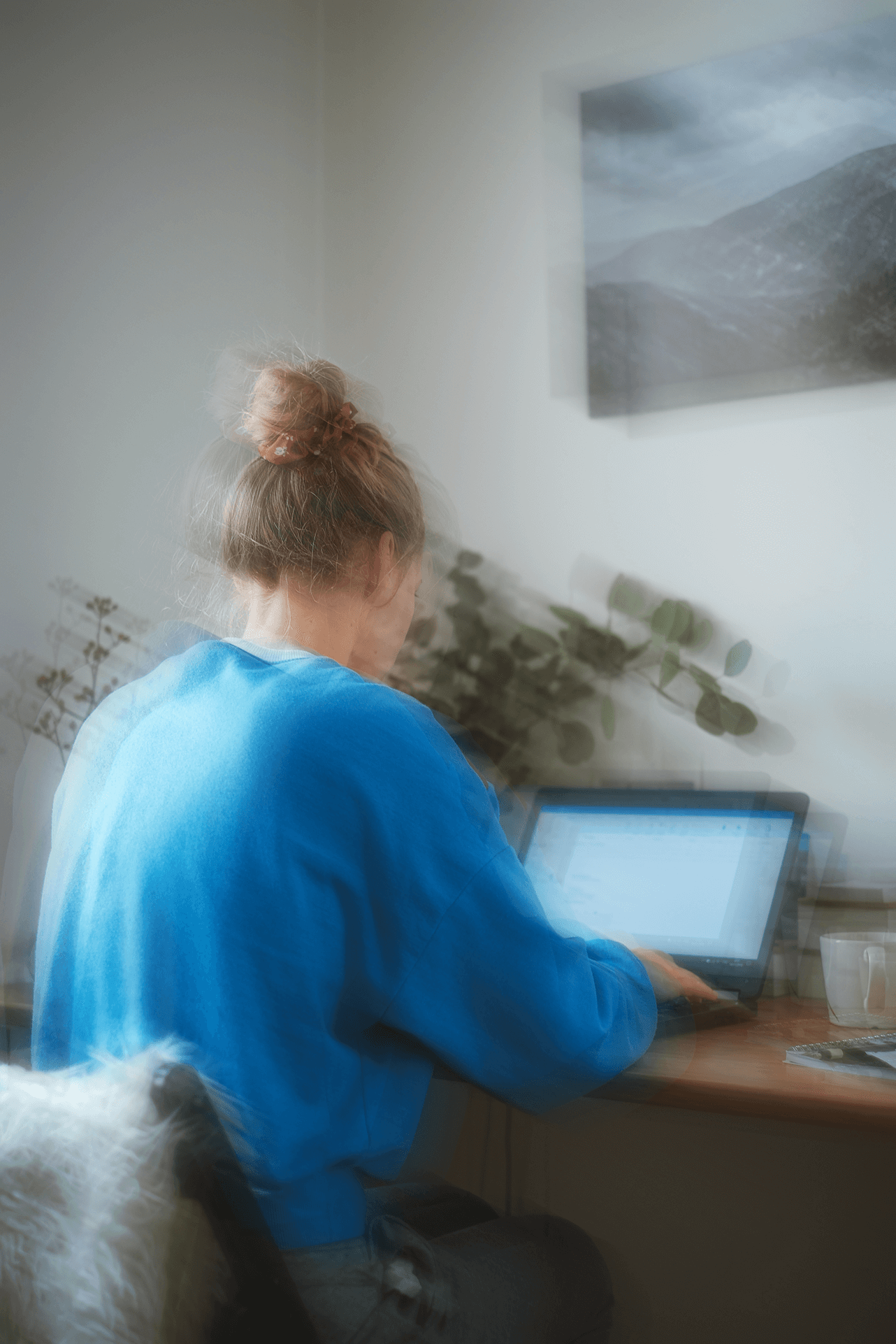 person and computer